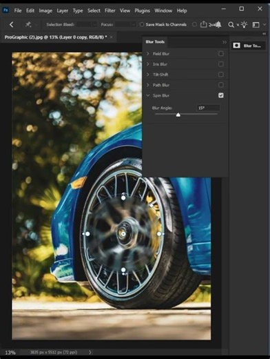 How to Create a Spin Effect in Photoshop | Easy Tutorial for Beginners #shortvideo