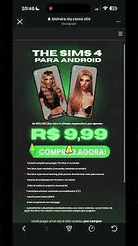 The Sims tutorial on mobile.