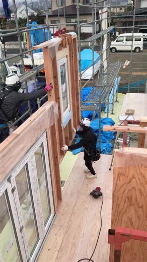 岩手県紫波町で高気密高断熱の注文住宅平屋を一日フレーミング #岩手の家づくり #岩手の工務店 | Building A House In Washington State