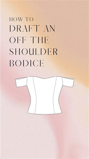Let’s break down this simple off the shoulder bodice! #bodice #patternmaking #sewing #diy
