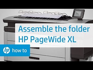 Assembling the Folder | HP PageWide XL Printer Series | HP