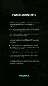 PSYCHOLOGICAL FACTS. | Factology