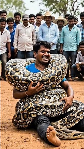 “Extreme Python Encounter: Real-Life Giant Snake Constriction Test!”