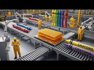 Crayola Crayons Factory 🏭 | How Millions of Crayola Crayons Are Made | Full Manufacturing Process
