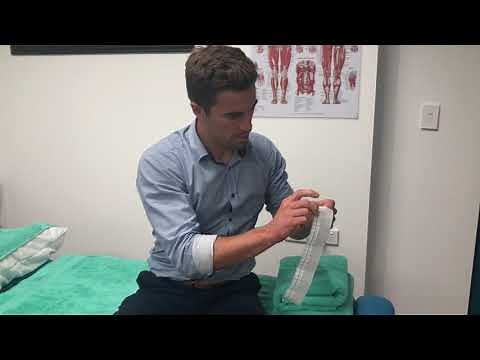 Tennis Elbow Strapping - How to tape for Lateral Epicondylitis