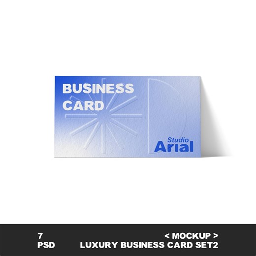 Luxury Business Card Mockup | 7 PSD | Set 2 | Textured Card Mockup | Premium Branding Presentation | Embossed Card | Digital Download