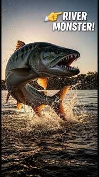 पानी के अंदर का खूंखार दानव—Goliath Tigerfish #shorts