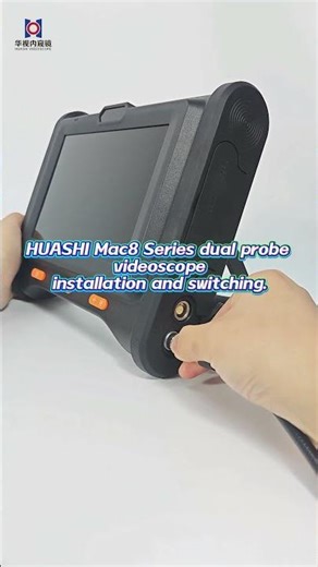 The Huashi MaC8 series industrial endoscope can simultaneously connect to dual probes to inspect
