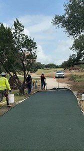 12K views · 96 reactions | The team was busy today laying the first section of new porous pave material, replacing the old concrete cart path. You’ll soon notice the upgrade on both golf courses. We hope you enjoy the fresh look and smoother ride. | TPC San Antonio | Facebook