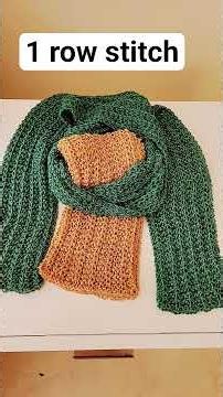 ONE ROW STITCH SCARVES #charityknitting #onerowstitch #knittedscarf #knittingtipsbyjudy