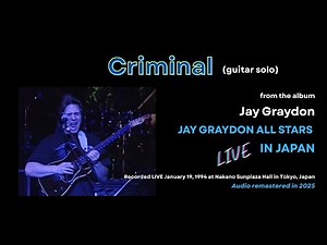 Jay Graydon - Criminal - guitar solo (LIVE)