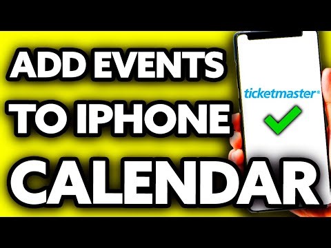How To Add Ticketmaster Events to IPhone Calendar (EASY!)