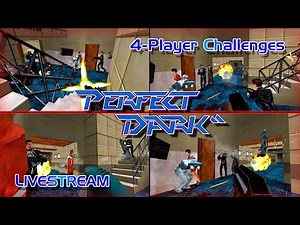 Perfect Dark N64 - 4-Player Challenges