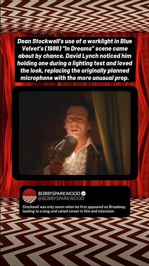 Dean Stockwell as Ben in Blue Velvet (1986) #shorts