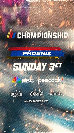 After a season of battles, it all comes down to this. Tune in to watch the top drivers head to Phoenix Raceway with one goal! | NASCAR