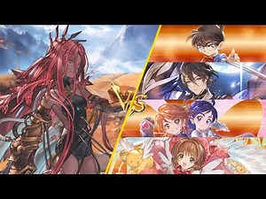 【グラブル】機神ヤチマVSコラボキャラ【コナン・刀剣乱舞・プリキュア・カードキャプター】