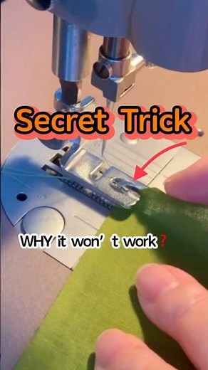 How to Use a Rolled Hem Foot (A Secret Trick）#sewing #sewingtutorial #sewingtips