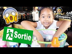 SLIME au RESTO CHALLENGE: On nous JETTE DEHORS !! VERITY - 3 COLORS of GLUE SLIME - COLLE CLÉOPÂTRE