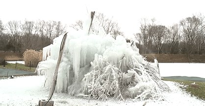 Famed Veal’s Ice Tree finally begins to take shape