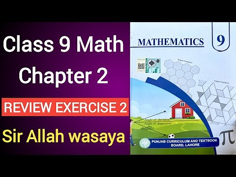 Class 9 Math Chapter 2 Review Exercise 2 | Class 9 Math Unit 2 Review Exercise 2
