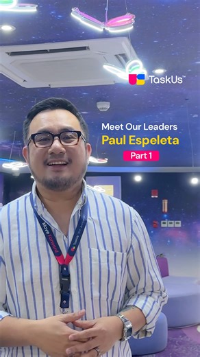TaskUs PH on Instagram: "Meet Paul Espeleta, VP of Operations at TaskUs Phoenix in Ortigas! With 21 years of experience in the BPO industry, VP Paul’s career began as a teammate and rose through the ranks to become a VP. As a Computer Engineering graduate, VP Paul’s journey proves that the BPO industry welcomes all backgrounds, offering endless opportunities for growth. #TaskUs #MeetOurLeaders #Leader #Journey #CareerGrowth #RidiculouslyGoodCareers"