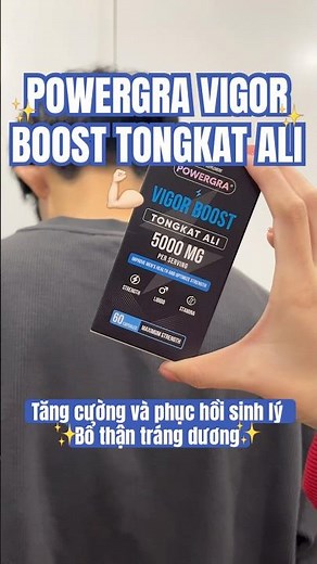 Powergra Vigor Boost TongKat Ali male enhancement and recovery pills #reels #review