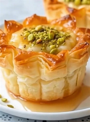 3.4K views · 14 reactions | 療 Mini Baklava Cheesecakes A crispy,...