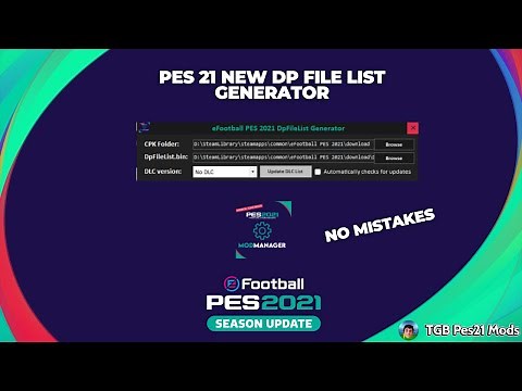 PES 2021 New DP File List Generator (No Mistakes)