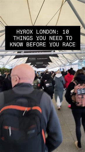 HYROX London isn’t a normal HYROX. One lap. Massive venue. Huge waves. Completely different feel. If you’re racing this weekend, these 10 points will help you keep your head straight and your race clean. 1. The venue is huge. Athlete check-in, bag drop, or just to look around. Do it early. Don’t start your race day stressed because you queued for 30 minutes. 2. The warm-up area gets rammed. Give yourself more time than you think. If you turn up late, you’ll have a poor warm up and rush everythin