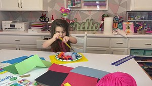 3.9K views · 144 reactions | Lily came down to the studio to help take some photos of projects for next week and she decided she needed to make a craft video ✂️ Future Craft Expert in the house.... not sure what snowball ribbons are but it could be a future trending craft  | Creative Living with Lynn Lilly | Facebook