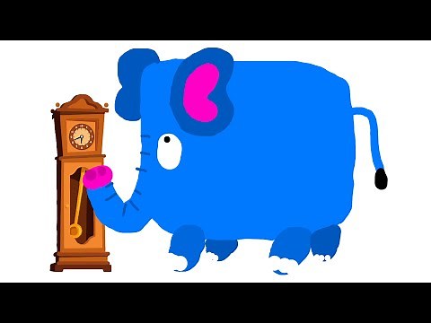 Hickory Dickory Dock Elephants Family - Educational Nursery Rhymes & Songs for Baby 0-2 Years 👶🏻