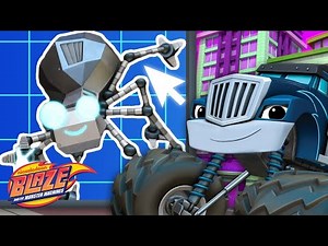 Crusher Builds Robots #21 w/ Race Car Blaze! | Games For Kids | Blaze and the Monster Machines