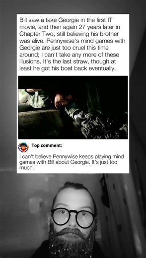 IT Chapter Two 2019 Pennywise's cruel illusion of Georgie in the sewer