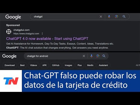 INTELIGENCIA ARTIFICIAL: Una falsa web de Chat GPT puede robar los datos de la tarjeta de crédito