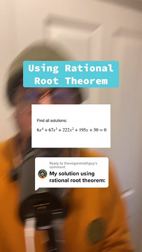 Solving Math Problems Using Rational Root Theorem