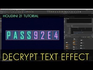 Houdini 21 - Text decrypt tutorial