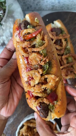 Delicious Boerewors Rolls with Crispy Onions Recipe