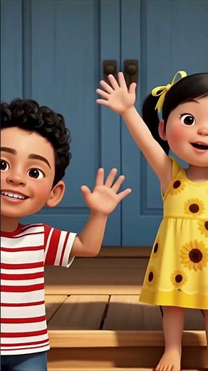 01👋🎶 Hello, Hello, Hello, Hello | Children's Song to Learn to Greet 🌞🌙✨ #childrenssong