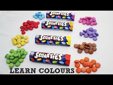 Learn Colors with Nestlé Smarties Unboxing - Learn at Home - My Little Bunny