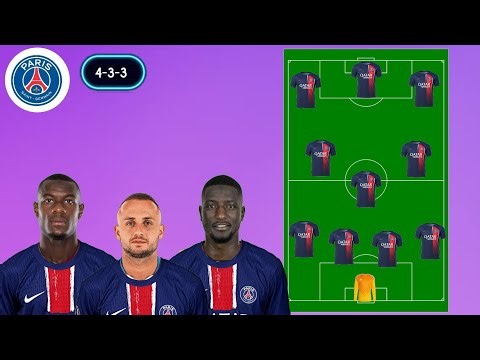 PSG 2025/2026 Line Up Prediction with Lobotka Ndicka Guirassy Rumours Transfer 2025