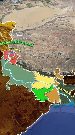 888K views · 16K reactions | Ganga river explained through mapping animation video #upsc #education #teachers #Bihar | Shubh Exam | Facebook