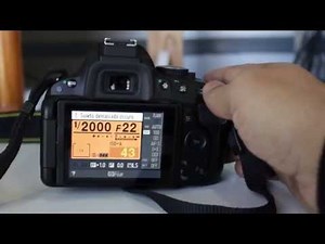 Camara Nikon operación en modo manual