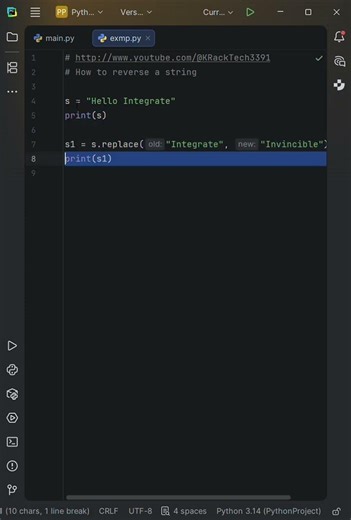 How to replace a string in python || Beginners tutorial #coding #programming