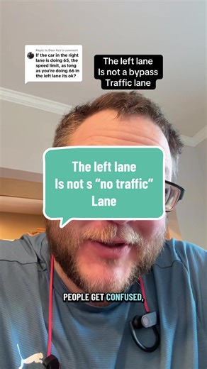 Replying to @Deer Kcir you should not use the left lane to speed match or very very very slowly pass other drivers but if there is nowhere for the driver ahead of you to go without driving slower, they don’t have to drive slower so you can go faster. The left lane is a passing lane but it’s not a “I don’t have to drive in traffic” lane. #driving #traffic #merge #yield #tailgating