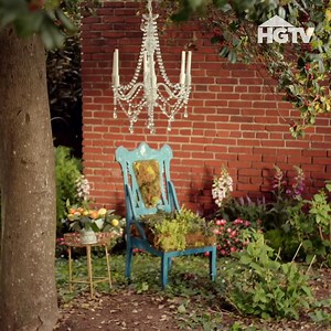 197K views · 845 reactions | Upcycle an old chair into a glam-kitsch planter >> https://hg.tv/2Z9rMxi  | HGTV | Facebook