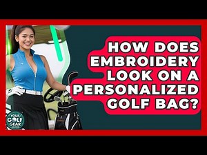 How Does Embroidery Look On A Personalized Golf Bag? - Your Golf Gear Insider