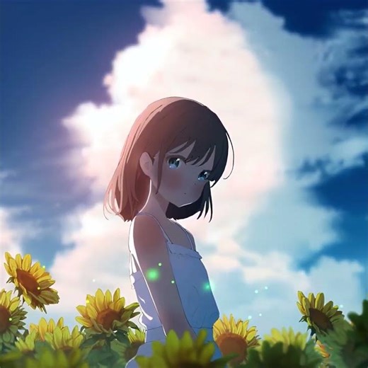 a girl stand in the garden🥰