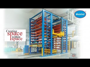 Automated Storage System for Sheets / Moulds / Heavy Duty Components by Metafold.