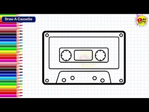 How To Draw A Cassette | LBA Drawings