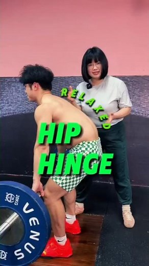 How to perform a hip hinge correctly? #trainingtips #hiphinge